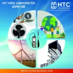 HTC AVM-08 Hot Wire Anemometer Air Velocity & Airflow Meter with Telescopic Probe - Image 3
