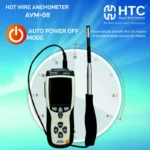 HTC AVM-08 Hot Wire Anemometer Air Velocity & Airflow Meter with Telescopic Probe - Image 4