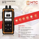 HTC BM-36 Battery System Tester, 12V/24V Lead Acid & EV Battery Testing, 2.4 Inch Colour LCD - Image 4