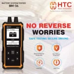 HTC BM-36 Battery System Tester, 12V/24V Lead Acid & EV Battery Testing, 2.4 Inch Colour LCD - Image 5