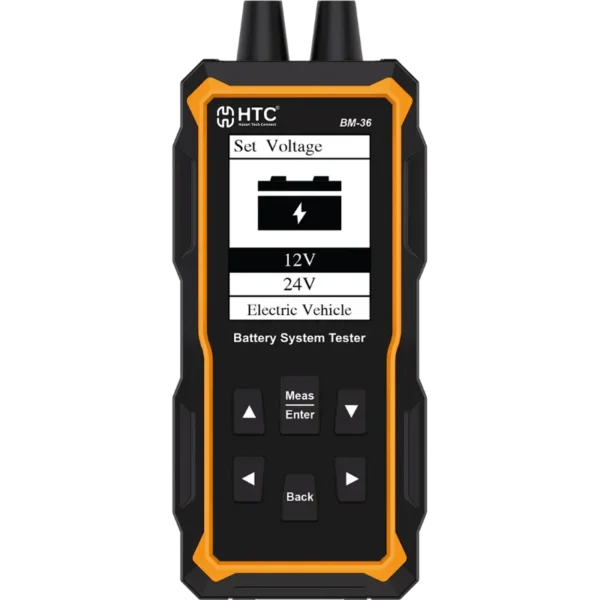 HTC BM-36 Battery System Tester, 12V/24V Lead Acid & EV Battery Testing, 2.4 Inch Colour LCD