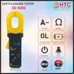 HTC CE-8202 Digital Earth Clamp Meter up to 1200 with 20A Current Measurement - Image 2