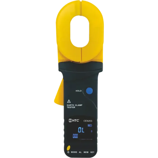 HTC CE-8203 Digital Earth Clamp Meter up to 200, 9999 Count LCD with Alarm Function