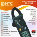 HTC CL-2053 Mini Clamp Meter True RMS 1999 Count, 100A AC/DC with VFC Mode & 17mm Jaw - Image 5