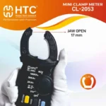 HTC CL-2053 Mini Clamp Meter True RMS 1999 Count, 100A AC/DC with VFC Mode & 17mm Jaw - Image 4