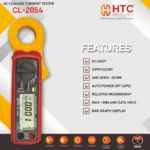 HTC CL-2054 AC Leakage Current Tester Clamp Meter, 3999 Count with Bar Graph Display - Image 6