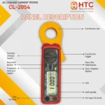 HTC CL-2054 AC Leakage Current Tester Clamp Meter, 3999 Count with Bar Graph Display - Image 5