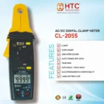 HTC CL-2055 AC/DC Digital Clamp Meter 4 Digit, 9999 Count with Peak Hold & EMC Protection - Image 6