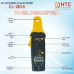 HTC CL-2055 AC/DC Digital Clamp Meter 4 Digit, 9999 Count with Peak Hold & EMC Protection - Image 5