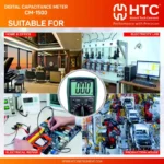 HTC CM-1500 Digital Capacitance Meter 200pF to 20mF with Self-Discharge - Image 3