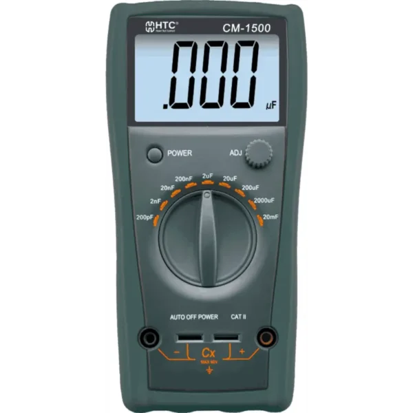 HTC CM-1500 Digital Capacitance Meter 200pF to 20mF with Self-Discharge