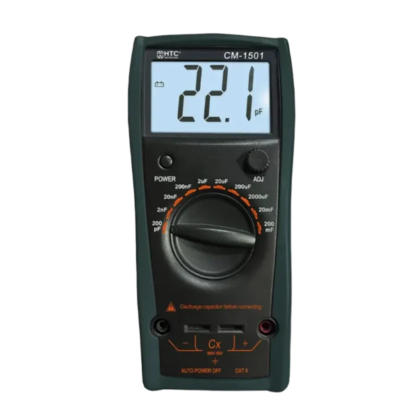 HTC CM-1501 Digital Capacitance Meter 200pF to 200mF with Self-Discharge