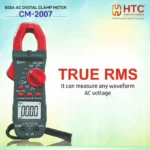 HTC CM-2007 800A AC Digital True RMS Clamp Meter, 3999 Count with Built-in Jaw Lighting - Image 6