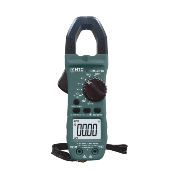 HTC CM-2016 800A AC/DC Digital True RMS Clamp Meter, 5999 Count with Duty Cycle Measurement