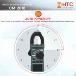 HTC CM-2018 800A AC/DC Digital Clamp Meter, 5999 Count with LPF & LoZ Voltage Functions - Image 3