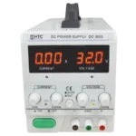 HTC DC-3003 DC Power Supply, 0-30V, 0-3A, Low Ripple Noise