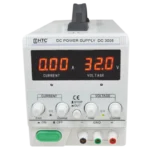 HTC DC-3005 DC Power Supply, 0-30V, 0-5A, Low Ripple Noise