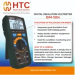 HTC DIM-1504 True RMS Digital Insulation Multimeter up to 50/2500V, 5999 Count Display - Image 2