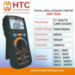 HTC DIM-1504 True RMS Digital Insulation Multimeter up to 50/2500V, 5999 Count Display - Image 5