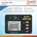 HTC DIT-621 Digital Insulation Tester up to 20 with PI and DAR Diagnostics - Image 5