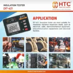 HTC DIT-621 Digital Insulation Tester up to 20 with PI and DAR Diagnostics - Image 4