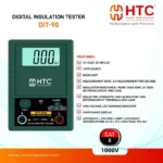HTC DIT-90 Digital Insulation Tester up to 2000 with Selectable Test Voltages - Image 2