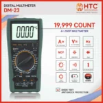 HTC DM-23 Digital Multimeter, 1000V DC / 750V AC, 19999 Counts with Backlight - Image 5