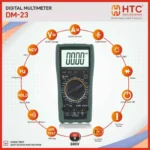 HTC DM-23 Digital Multimeter, 1000V DC / 750V AC, 19999 Counts with Backlight - Image 4