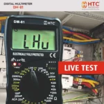 HTC DM-81 True RMS Multimeter, 1000V DC / 750V AC, 1999 Count with Overload Protection - Image 2