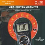 HTC DM-92 Manual Ranging Multimeter, 1999 Counts with Full Range Protection - Image 6