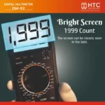 HTC DM-92 Manual Ranging Multimeter, 1999 Counts with Full Range Protection - Image 5