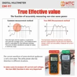 HTC DM-97 True RMS Digital Multimeter, 3999 Counts with REL Mode & NCV Detection - Image 4