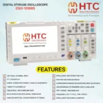 HTC DSO-10100S Digital Oscilloscope, 100MHz Bandwidth, 1GSa/s Sampling Rate, 2 Channels, 1GB Internal Memory - Image 2