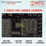 HTC DSO-10100S Digital Oscilloscope, 100MHz Bandwidth, 1GSa/s Sampling Rate, 2 Channels, 1GB Internal Memory - Image 6