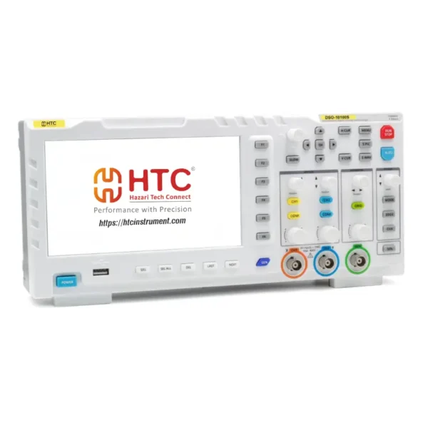 HTC DSO-10100S Digital Oscilloscope, 100MHz Bandwidth, 1GSa/s Sampling Rate, 2 Channels, 1GB Internal Memory