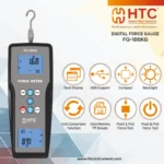 HTC FG-100KG Digital Force Gauge Push & Pull Measurement ±100Kg with 99 Group Memory - Image 6