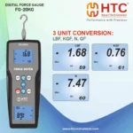 HTC FG-20KG Digital Force Gauge Push & Pull Measurement with 99 Group Memory - Image 3
