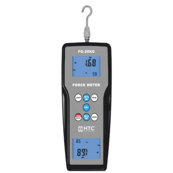HTC FG-20KG Digital Force Gauge Push & Pull Measurement with 99 Group Memory