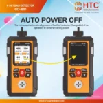 HTC GD-801 Portable 4-in-1 Multi-Gas Detector (CO, H2S, LEL, O2) with Air Pump - Image 2