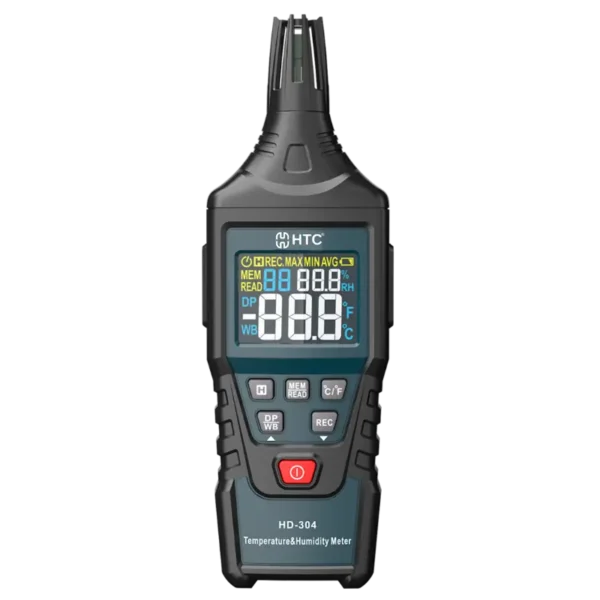 HTC HD-304 Digital Temperature & Humidity Meter with Wet Bulb & Dew Point Measurement