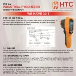 HTC IRX-64 Precise IR & TK Industrial Pyrometer -50°C to 1050°C with 12-Point Data Logger - Image 2