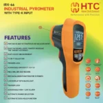 HTC IRX-66 Precise IR & TK Industrial Pyrometer -50°C to 1550°C with 12-Point Data Logger - Image 6