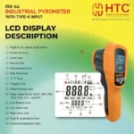 HTC IRX-66 Precise IR & TK Industrial Pyrometer -50°C to 1550°C with 12-Point Data Logger - Image 3