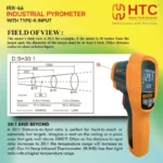 HTC IRX-66 Precise IR & TK Industrial Pyrometer -50°C to 1550°C with 12-Point Data Logger - Image 5