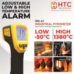 HTC IRX-67 Industrial Infrared & K-Type Pyrometer -50°C to 1380°C with 50:1 D:S Ratio - Image 2