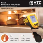 HTC IRX-68 Industrial Infrared & K-Type Pyrometer -50°C to 1980°C with 50:1 D:S Ratio - Image 3