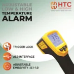 HTC IRX-68 Industrial Infrared & K-Type Pyrometer -50°C to 1980°C with 50:1 D:S Ratio - Image 4