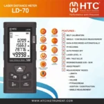 HTC LD-70 70m Laser Distance Meter with Area & Volume Measurement - Image 3