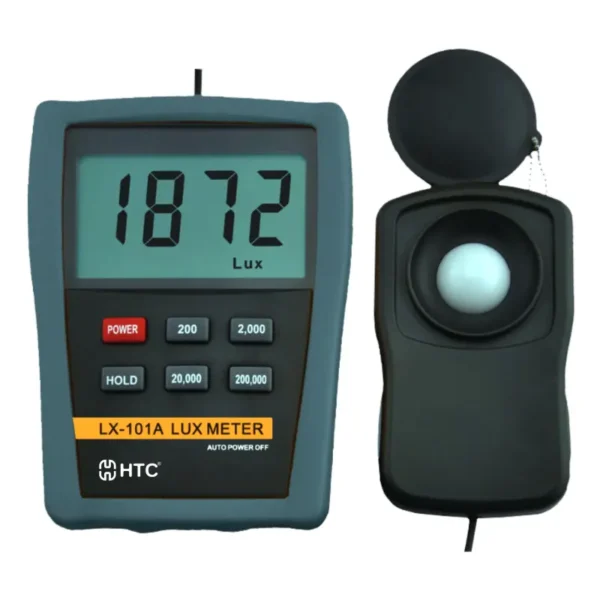 HTC LX-101A Lux Meter, 0.1-200,000 Lux, 3½ Digit Display, Data Hold