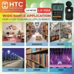 HTC LX-102A Lux Meter, 0.1-200,000 Lux, 0-20,000 FC, Fast Response - Image 2